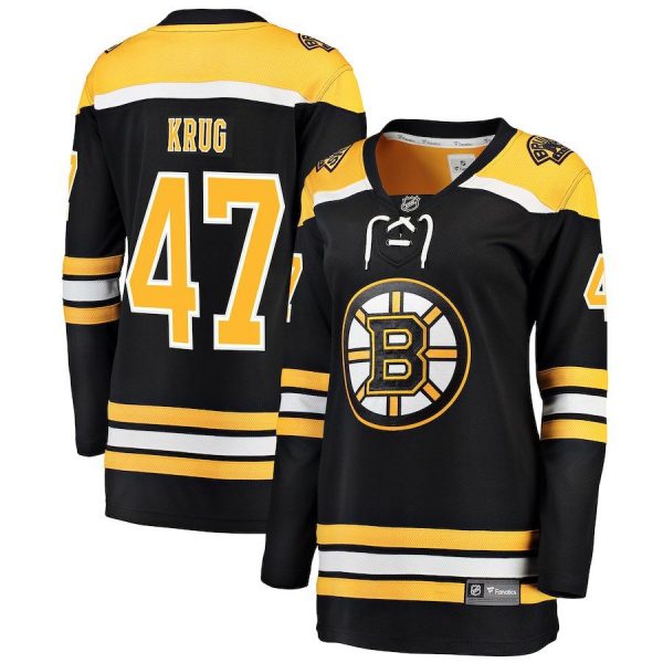 Women Boston Bruins Torey Krug Black Breakaway Player Jersey