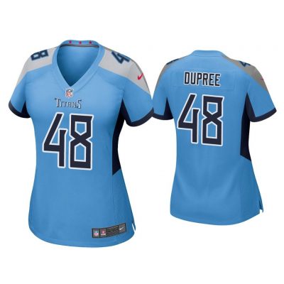 Women Bud Dupree Tennessee Titans Light Blue Game Jersey