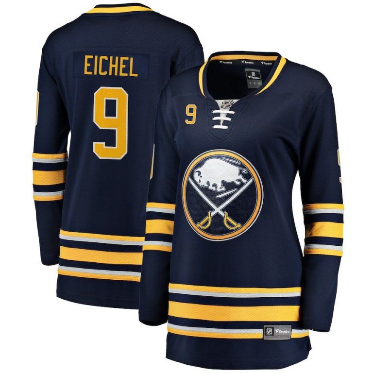 Women Buffalo Sabres Jack Eichel Navy Breakaway Player Jersey