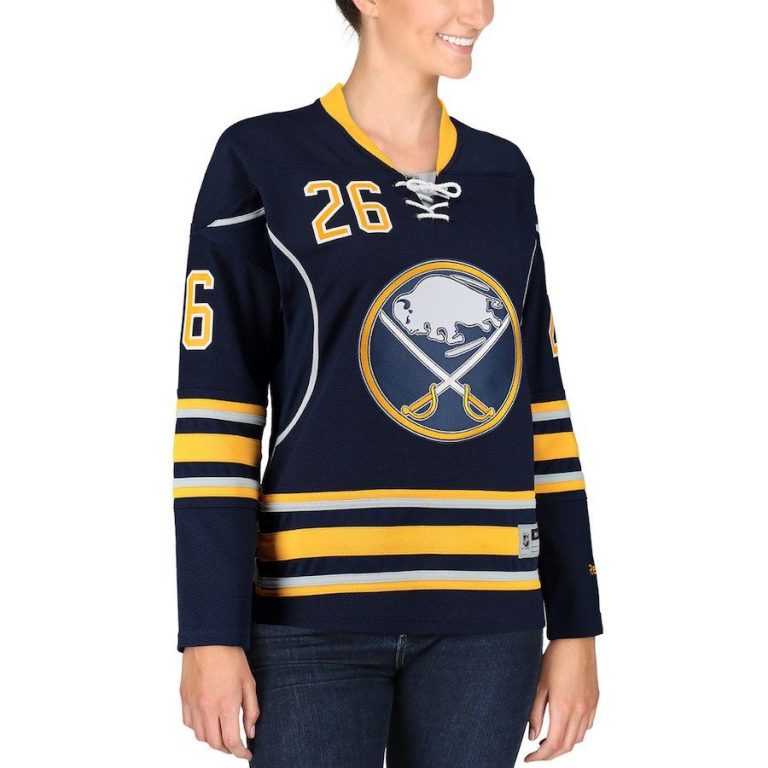 Women Buffalo Sabres Matt Moulson Navy Premier Player Jersey