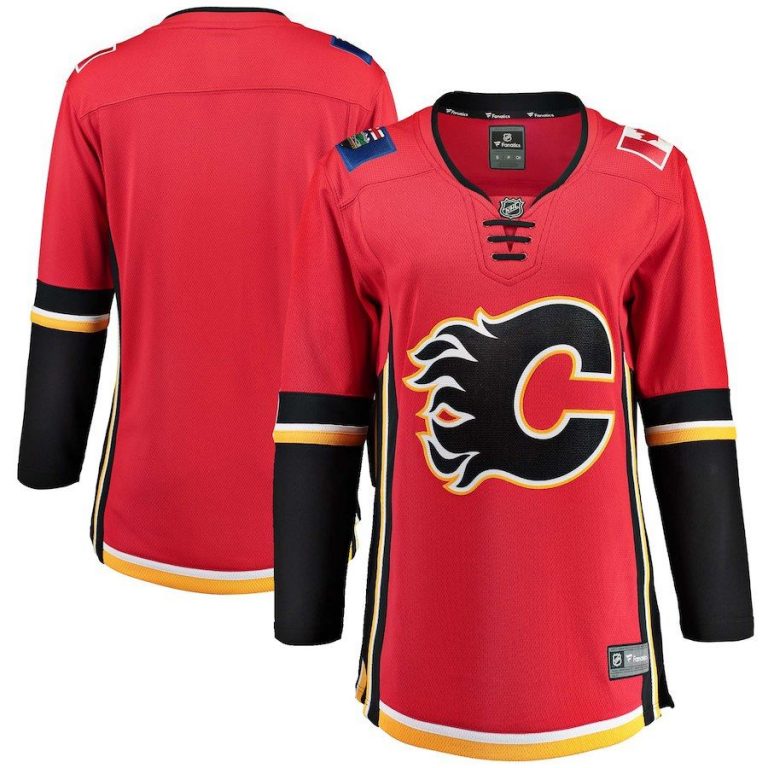 Women Calgary Flames White Away Breakaway Jersey