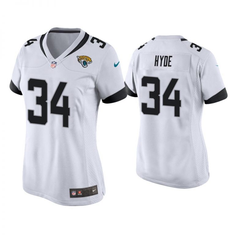 Women Carlos Hyde Jacksonville Jaguars White Game Jersey