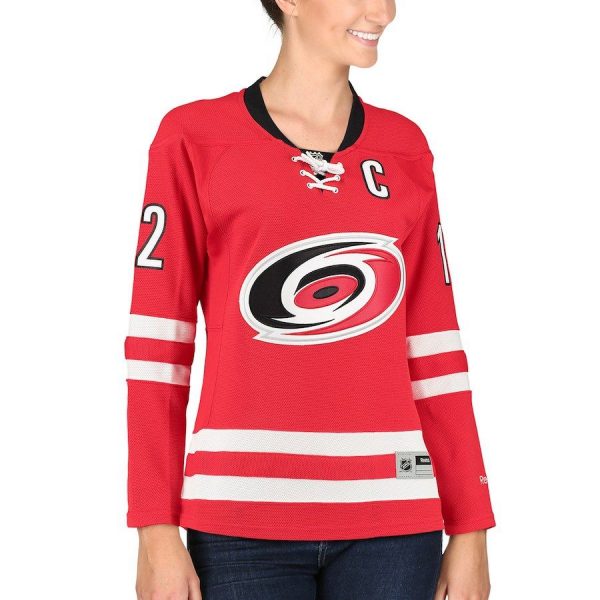 Women Carolina Hurricanes Eric Staal Red Home Premier Jersey
