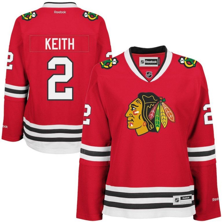 Women Chicago Blackhawks Duncan Keith Red Premier Player Jersey