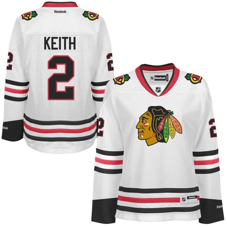 Women Chicago Blackhawks Duncan Keith White Premier Player Jersey