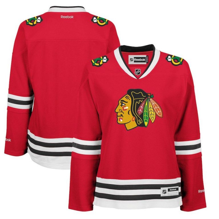 Women Chicago Blackhawks White Premier Road Jersey