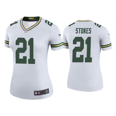 Women Color Rush Legend Eric Stokes Green Bay Packers White Jersey