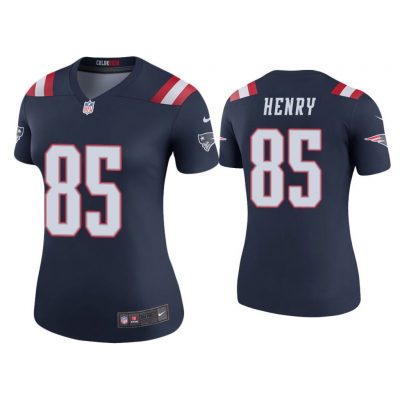 Women Color Rush Legend Hunter Henry New England Patriots Navy Jersey