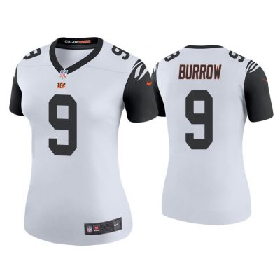 Women Color Rush Legend Joe Burrow Cincinnati Bengals White Jersey