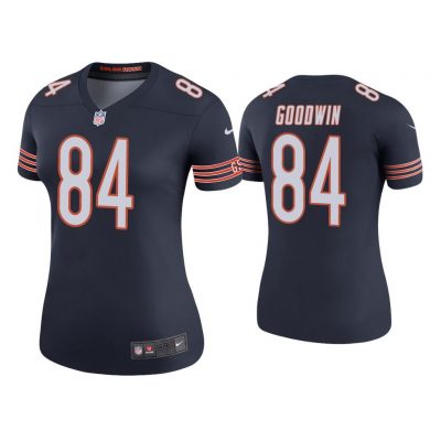 Women Color Rush Legend Marquise Goodwin Chicago Bears Navy Jersey