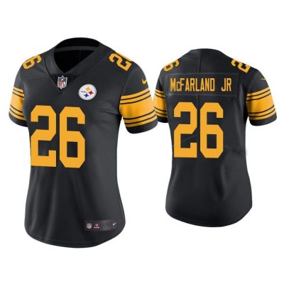 Women Color Rush Limited Anthony McFarland Jr. Pittsburgh Steelers Black Jersey