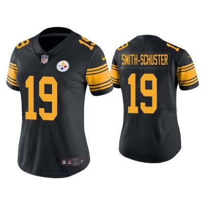 Women Color Rush Limited JuJu Smith-Schuster Pittsburgh Steelers Black Jersey