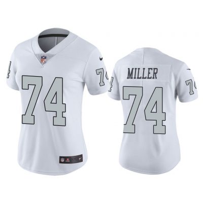 Women Color Rush Limited Kolton Miller Oakland Raiders White Jersey