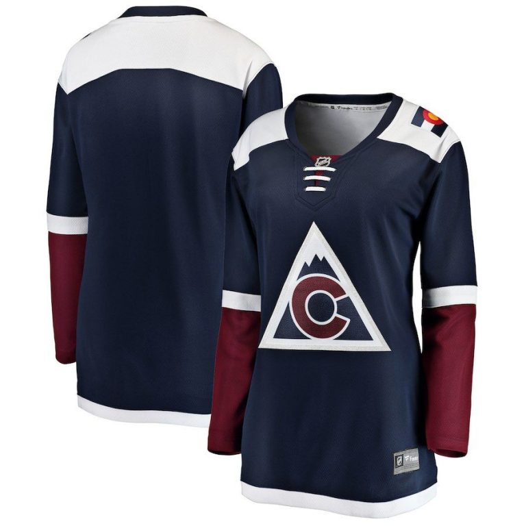 Women Colorado Avalanche Blue Breakaway Alternate Blank Jersey