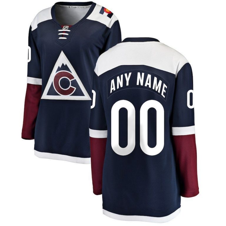 Women Colorado Avalanche Blue Breakaway Alternate Custom Jersey