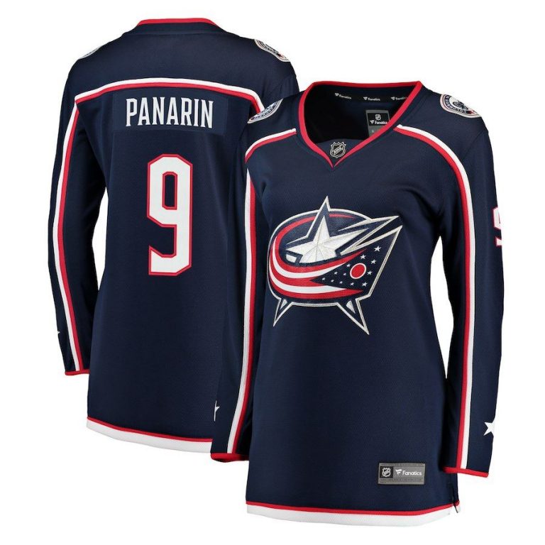 Women Columbus Blue Jackets Artemi Panarin Navy Breakaway Jersey