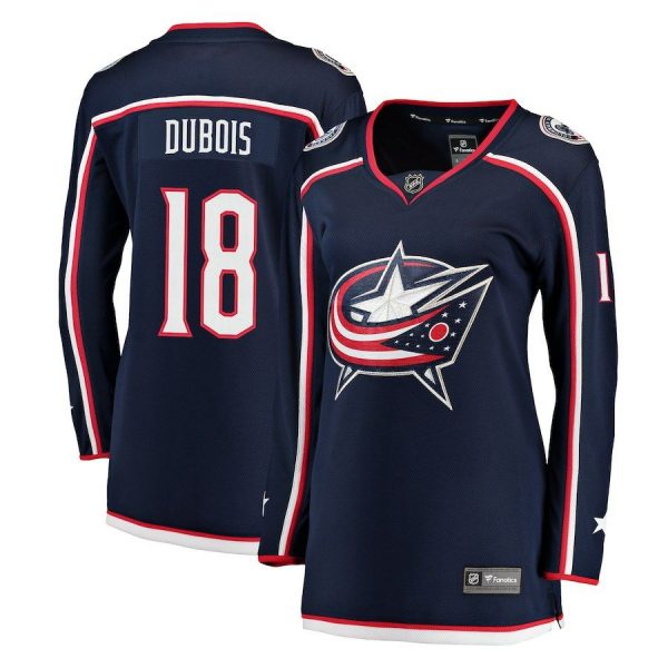 Women Columbus Blue Jackets Pierre-Luc Dubois Navy Breakaway Jersey