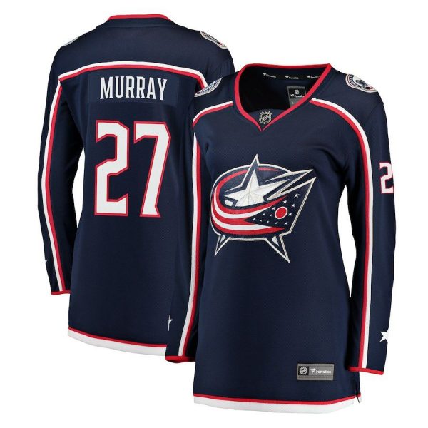 Women Columbus Blue Jackets Ryan Murray Navy Breakaway Jersey