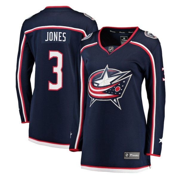 Women Columbus Blue Jackets Seth Jones Navy Breakaway Jersey