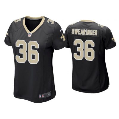Women D.J. Swearinger New Orleans Saints Black Game Jersey