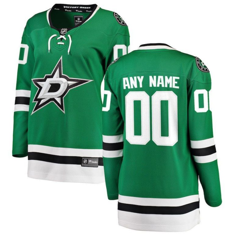 Women Dallas Stars Green Home Breakaway Custom Jersey