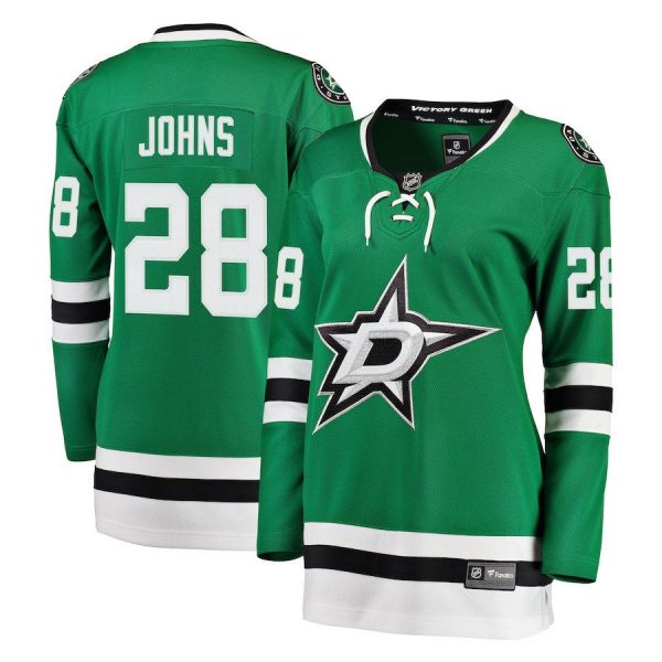 Women Dallas Stars Stephen Johns Kelly Green Breakaway Player Jersey