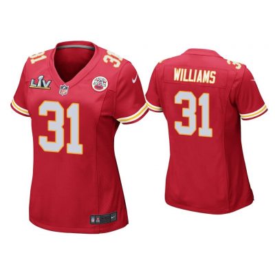 Women Darrel Williams Kansas City Chiefs Super Bowl LV Red Game Jersey