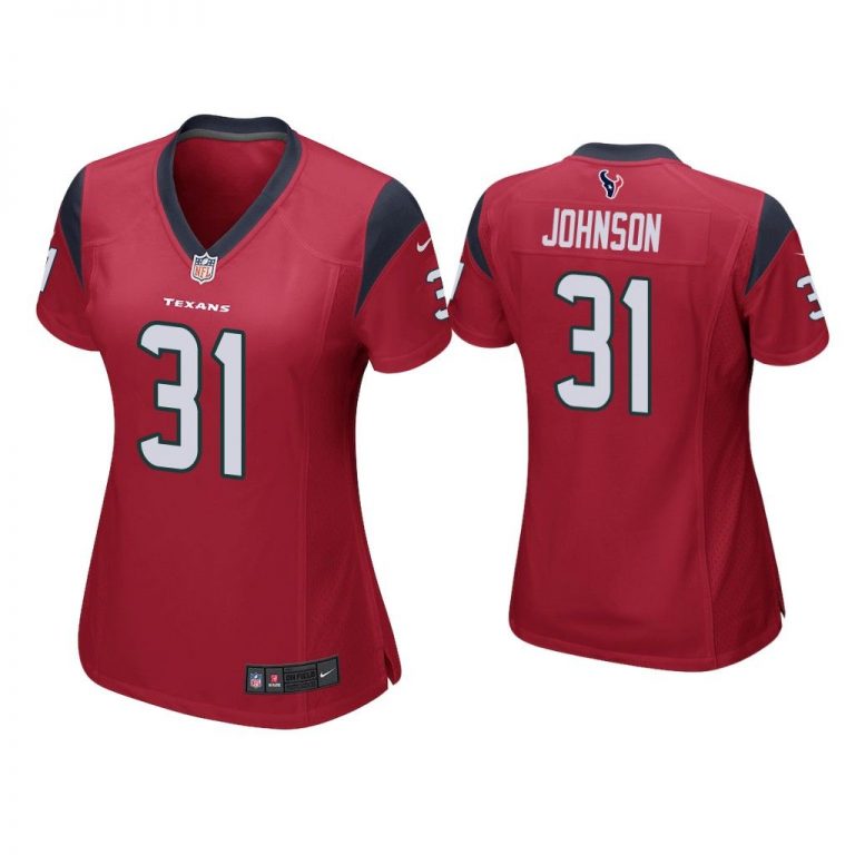 Women David Johnson Houston Texans Red Game Jersey