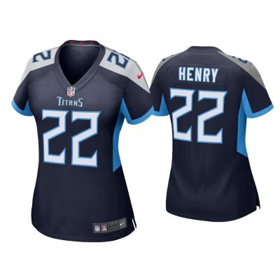 Women Derrick Henry Tennessee Titans Navy Game Jersey