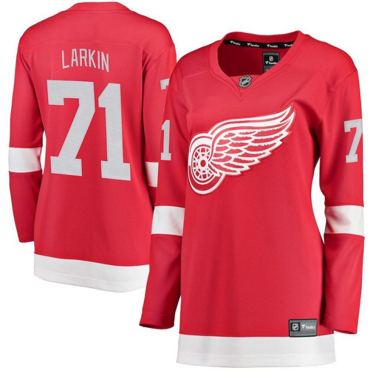 Women Detroit Red Wings Dylan Larkin Red Home Breakaway Player Jersey