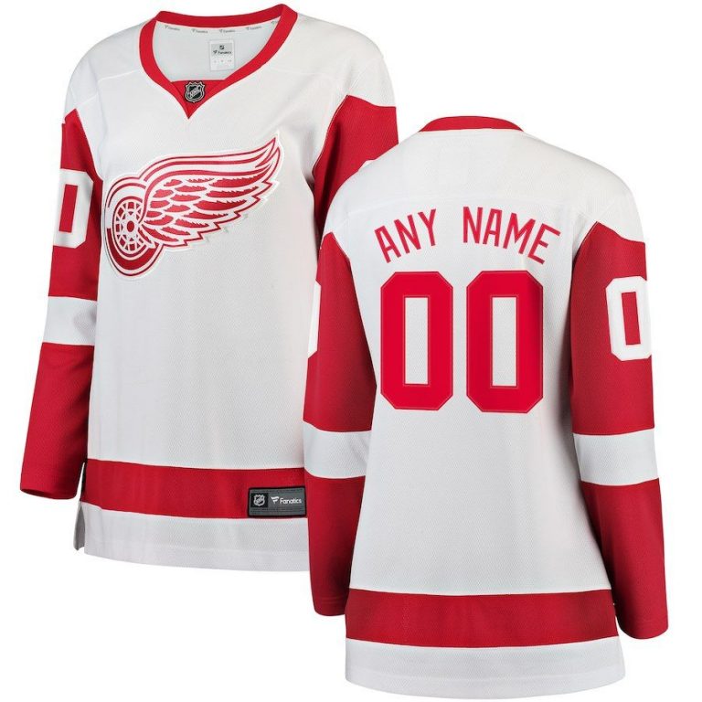 Women Detroit Red Wings Red Home Breakaway Custom Jersey