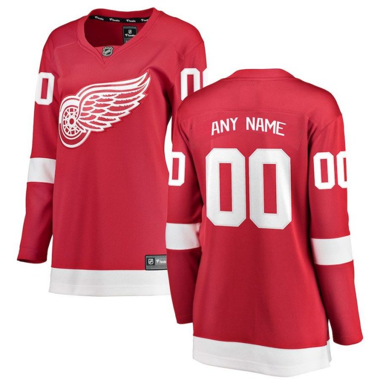 Women Detroit Red Wings White Away Breakaway Custom Jersey