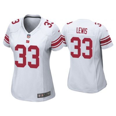 Women Dion Lewis New York Giants White Game Jersey