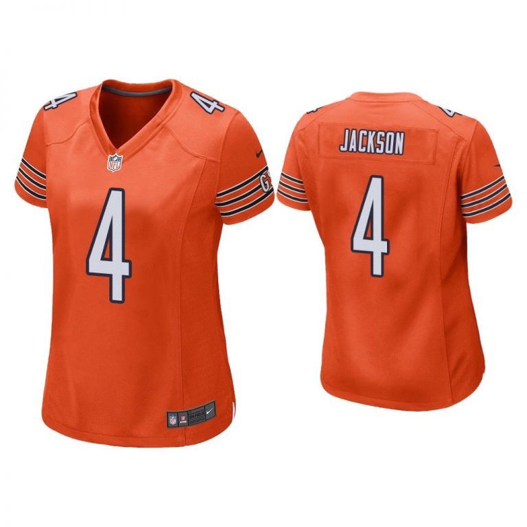 Women Eddie Jackson Chicago Bears Orange Alternate Game Jersey