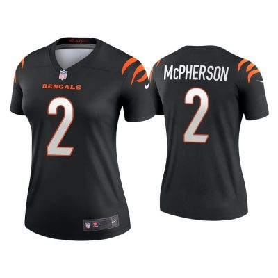 Women Evan McPherson Cincinnati Bengals Black Legend Jersey