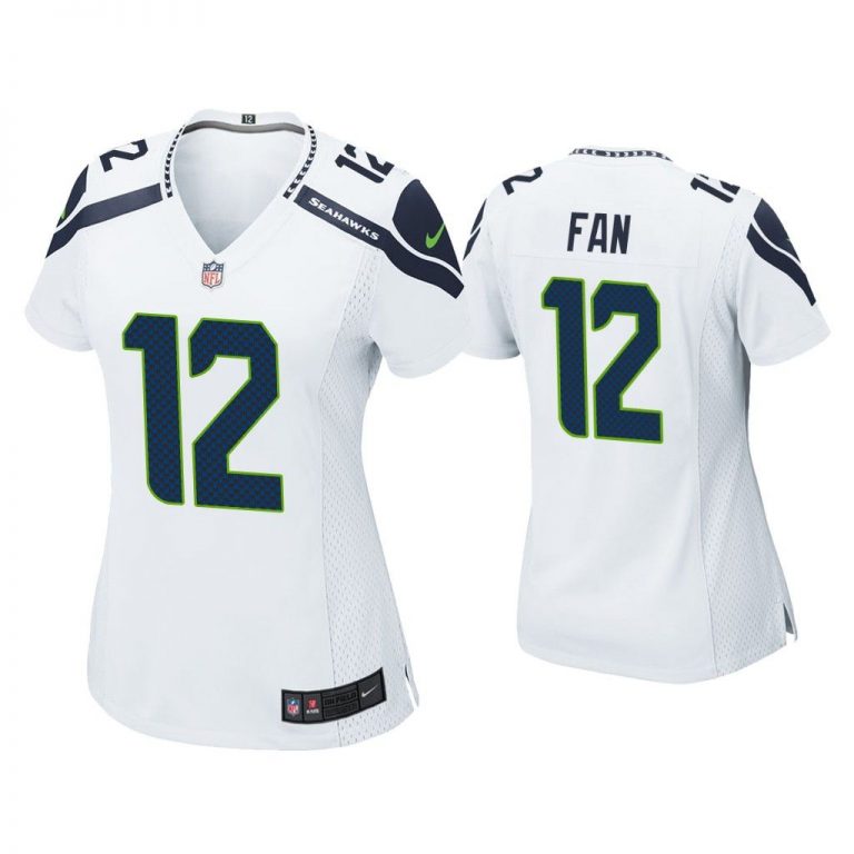 Women Fan Seattle Seahawks White Game Jersey