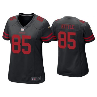 Women George Kittle San Francisco 49ers Black Game Jersey