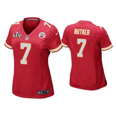 Women Harrison Butker Kansas City Chiefs Super Bowl LV Red Game Jersey