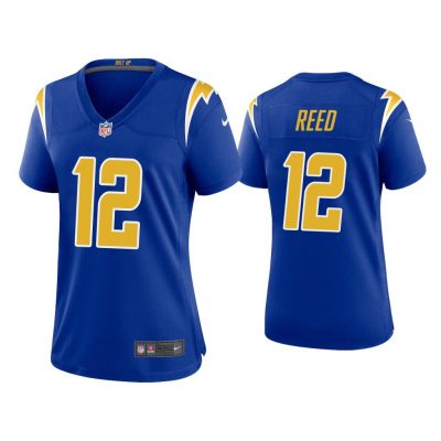 Women Joe Reed Los Angeles Chargers Royal Alternate Game Jersey