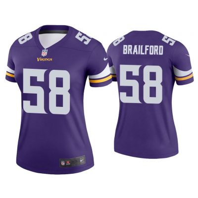Women Jordan Brailford Minnesota Vikings Purple Legend Jersey