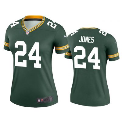 Women Josh Jones #24 Green Bay Packers Green Legend Jersey
