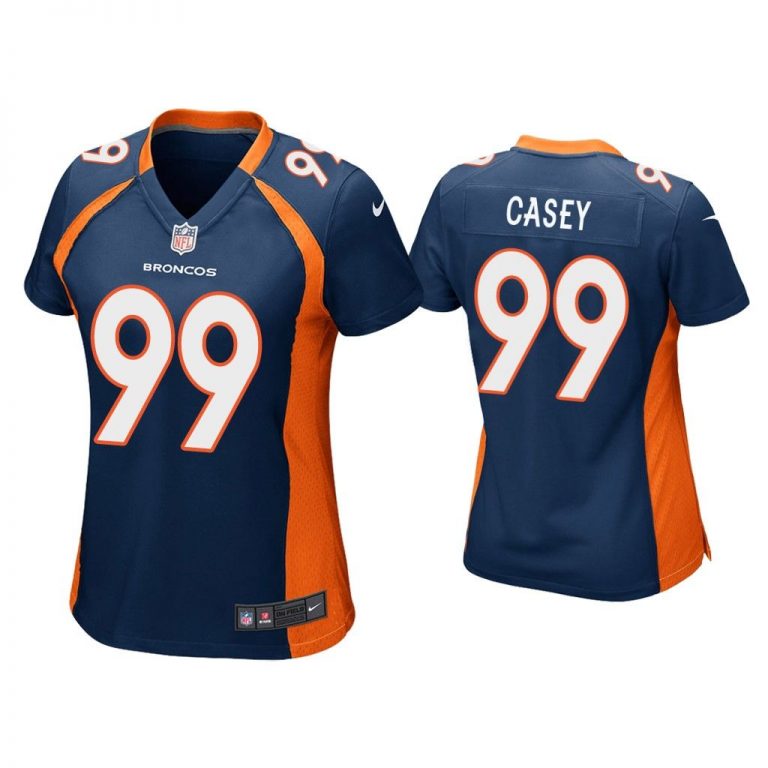 Women Jurrell Casey Denver Broncos Navy Game Jersey