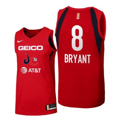 Women Kobe Bryant Wnba Honors Mamba Washington Mystics Women Red Jersey