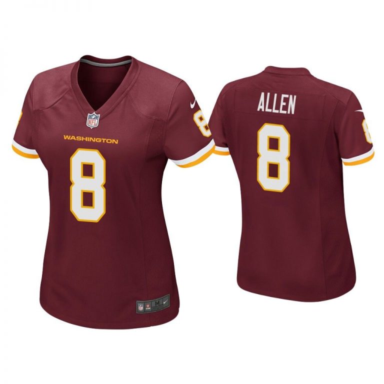 Women Kyle Allen Washington Football Team Burgundy Game Jersey