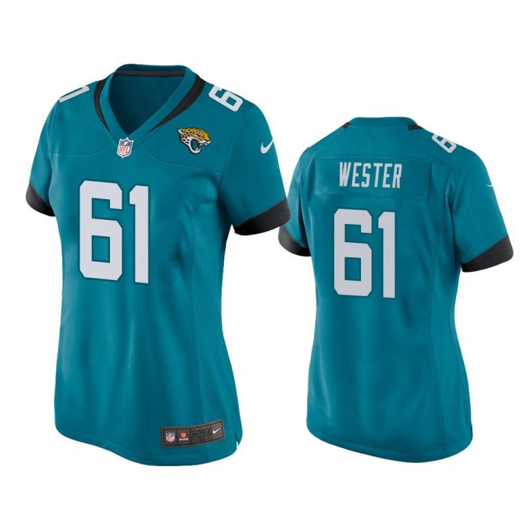 Women Leonard Wester Jacksonville Jaguars Teal Game Jersey