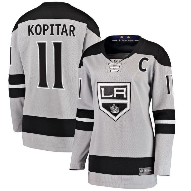 Women Los Angeles Kings Anze Kopitar Black Home Breakaway Player Jersey