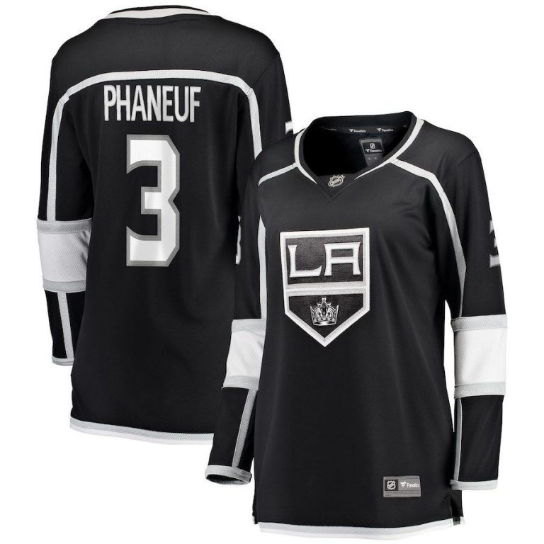 Women Los Angeles Kings Dion Phaneuf Black Breakaway Player Jersey