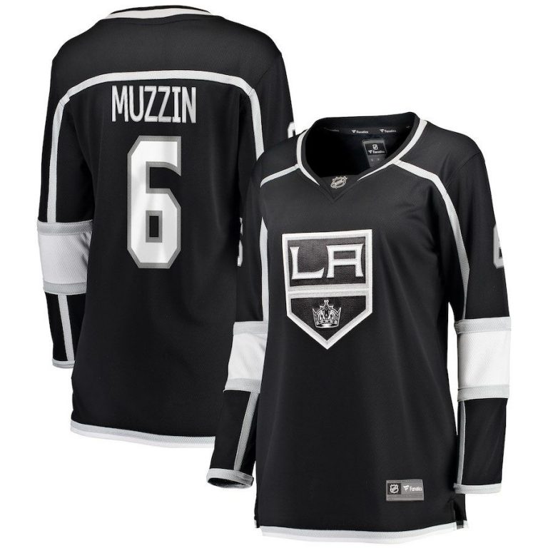 Women Los Angeles Kings Jake Muzzin Black Breakaway Player Jersey