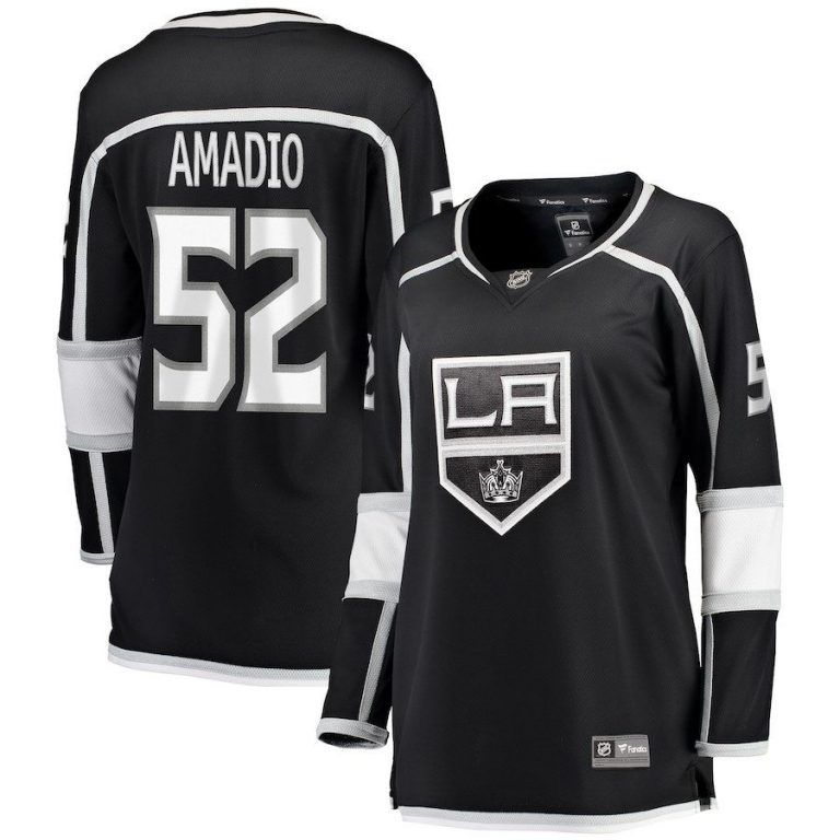 Women Los Angeles Kings Michael Amadio Black Breakaway Player Jersey