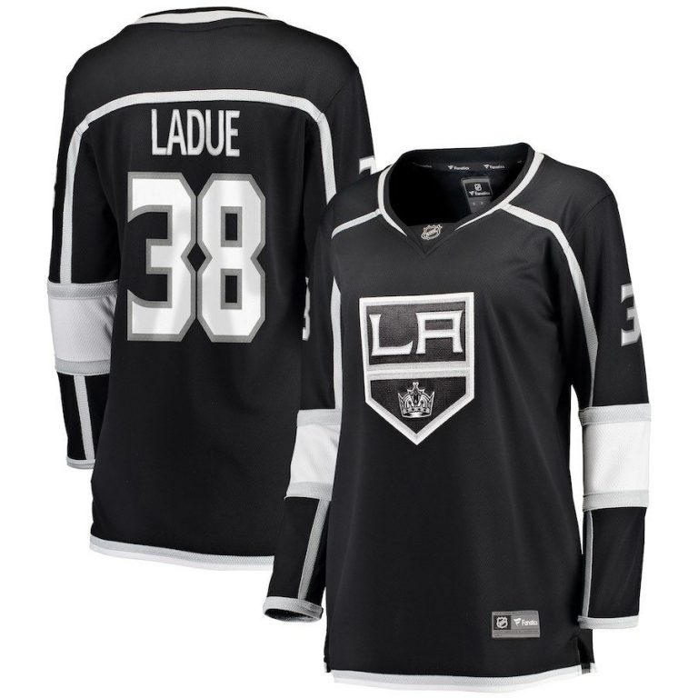 Women Los Angeles Kings Paul LaDue Black Breakaway Player Jersey